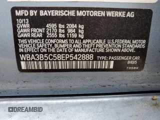 2014 BMW 3 Series 328i xDrive z VIN WBA3B5C58EP542888, wystawiony jako Copart lot #59136015 z przebiegiem 77 954 mil mil oraz Szkoda całkowita • Salvage title. Historia ofert i sprzedaży dostępna na DreamBid. Obrazek 12.