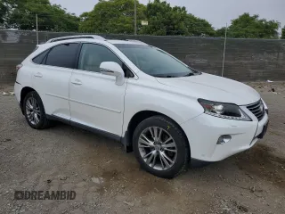 2014 Lexus RX 350 with VIN JTJBK1BA6E2461484, listed as a Copart auction lot 58937775 with 95,704 mi miles and Salvage title. Bid and sale history available at DreamBid. Image 4.