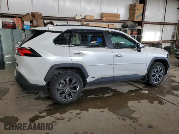 2023 Toyota RAV4 Hybrid Limited with VIN 2T3DWRFV5PW184266, listed as a Copart auction lot 82210204 with 40,740 mi miles and Salvage Title. Bid and sale history available at carsss.com. Image 3.