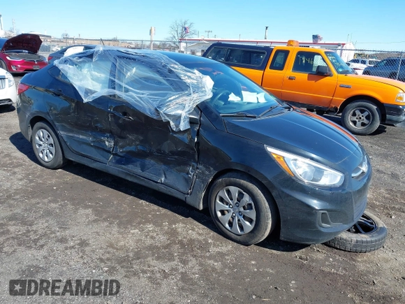 2016 Hyundai Accent SE with VIN KMHCT4AE6GU995856, listed as a IAAI auction lot 41855111 with 138,184 mi miles and . Bid and sale history available at DreamBid. Image 1.