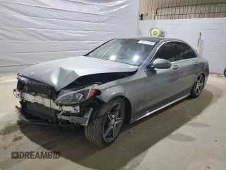 2016 Mercedes-Benz C 300 Luxury with VIN 55SWF4KB4GU118819, listed as a Copart auction lot 55098755 with 118,198 mi miles and Salvage title. Bid and sale history available at DreamBid. Image 1.