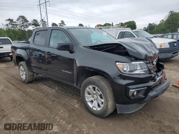 2022 Chevrolet Colorado 2WD LT with VIN 1GCGSCEN9N1248375, listed as a Copart auction lot 51471005 with 65,608 mi miles and Salvage title. Bid and sale history available at DreamBid. Image 4.