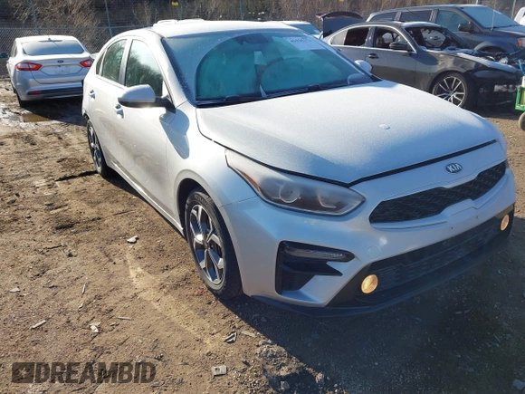 2021 Kia Forte LXS with VIN 3KPF24AD7ME264259, listed as a IAAI auction lot 41935173 with 56,376 mi miles and . Bid and sale history available at carsss.com. Image 1.