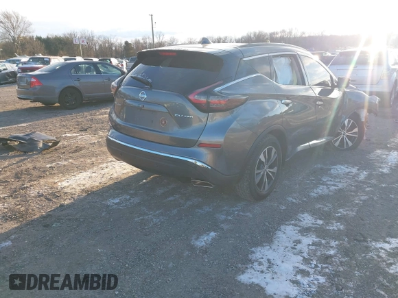 2020 Nissan Murano SV with VIN 5N1AZ2BS5LN122988, listed as a IAAI auction lot 41252637 with Not provided miles and . Bid and sale history available at DreamBid. Image 4.