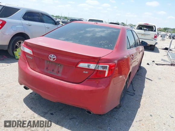 2012 Toyota Camry SE with VIN 4T1BK1FK6CU509231, listed as a IAAI auction lot 42036834 with 252,985 mi miles. Bid and sale history available at carsss.com. Image 4.