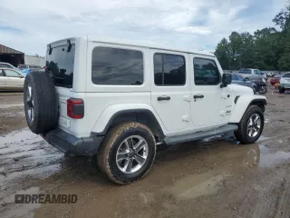 2019 Jeep Wrangler Unlimited Sahara with VIN 1C4HJXEG9KW547685, listed as a Copart auction lot 60901085 with 81,169 mi miles and Salvage title. Bid and sale history available at DreamBid. Image 3.