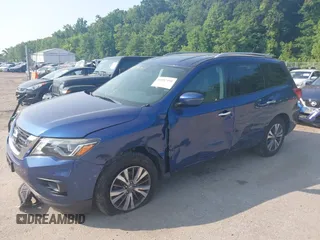 2017 Nissan Pathfinder SV with VIN 5N1DR2MM4HC675341, listed as a IAAI auction lot 40087490 with 95,106 mi miles. Bid and sale history available at carsss.com. Image 2.