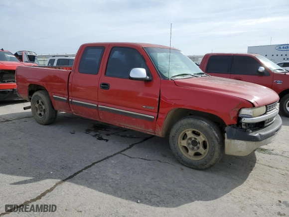 2001 Chevrolet Silverado 1500 LS with VIN 2GCEC19T211348811, listed as a Copart auction lot 45235035 with 264,746 mi miles and Salvage Title. Bid and sale history available at carsss.com. Image 4.