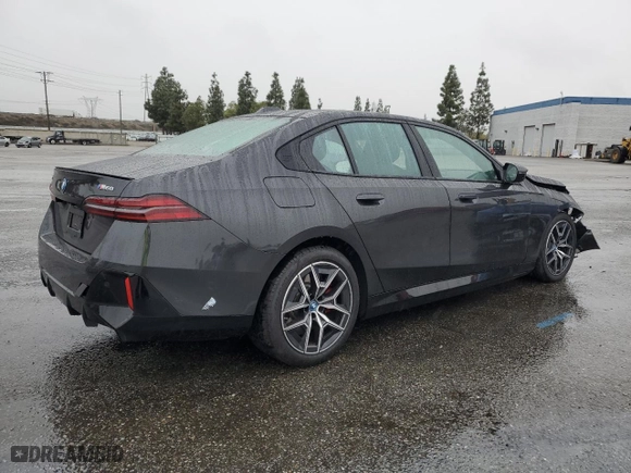 2024 BMW i5 M60 with VIN WBY43FK04RCP95184, listed as a Copart auction lot 44239745 with NaN miles and Salvage Title. Bid and sale history available at carsss.com. Image 3.