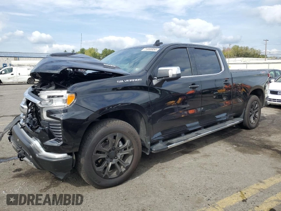 2023 Chevrolet Silverado 1500 LTZ with VIN 1GCUDGE84PZ302247, listed as a Copart auction lot 71858954 with 0 mi miles and Salvage Title. Bid and sale history available at carsss.com. Image 1.