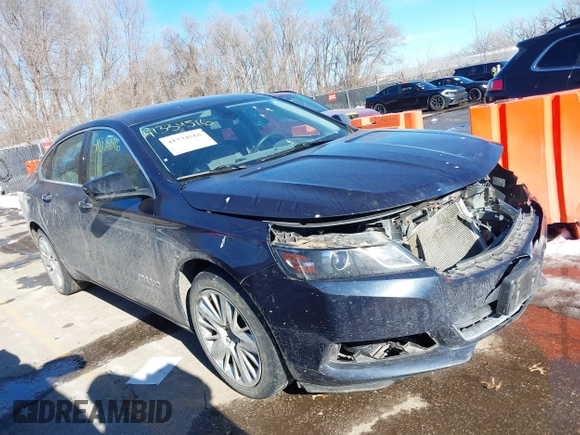 2017 Chevrolet Impala LS with VIN 2G11Z5S33H9134767, listed as a IAAI auction lot 41334516 with 195,762 mi miles and . Bid and sale history available at DreamBid. Image 1.