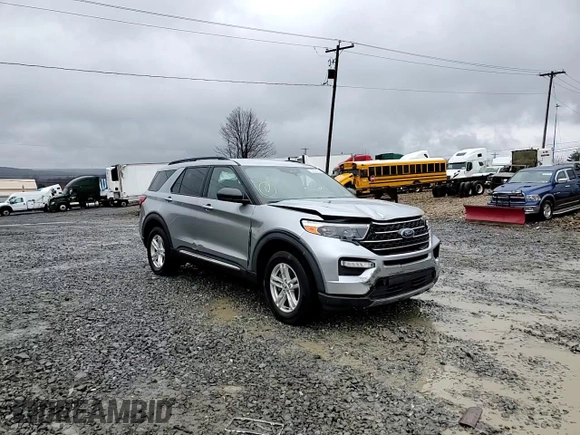 2020 Ford Explorer XLT with VIN 1FMSK8DH3LGB44781, listed as a Copart auction lot 52639065 with 44,670 mi miles and Salvage Title. Bid and sale history available at DreamBid. Image 12.