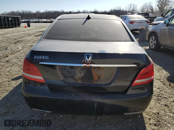 2016 Hyundai Equus Signature with VIN KMHGH4JH3GU104600, listed as a Copart auction lot 46083605 with 83,338 mi miles and Salvage Title. Bid and sale history available at DreamBid. Image 6.