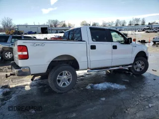 2005 Ford F-150 XLT with VIN 1FTPW14585FB29598, listed as a Copart auction lot 89103135 with 203,942 mi miles and Salvage Title. Bid and sale history available at carsss.com. Image 3.