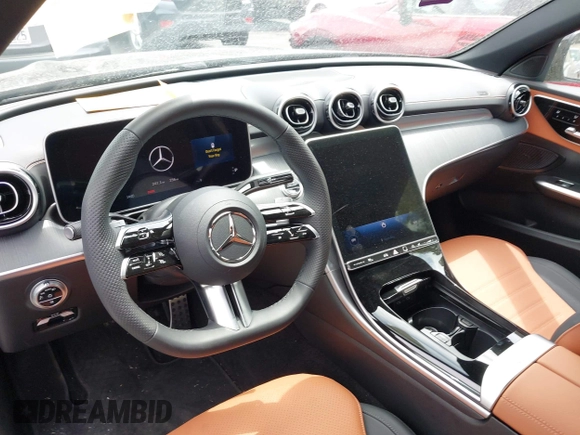 2025 Mercedes-Benz C 300 with VIN W1KAF4GB7SR257114, listed as a IAAI auction lot 42444525 with 256 mi miles and . Bid and sale history available at DreamBid. Image 21.