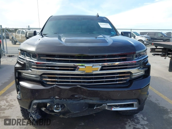 2019 Chevrolet Silverado 1500 High Country with VIN 1GCUYHELXKZ323675, listed as a IAAI auction lot 41296454 with 102,107 mi miles. Bid and sale history available at carsss.com. Image 12.
