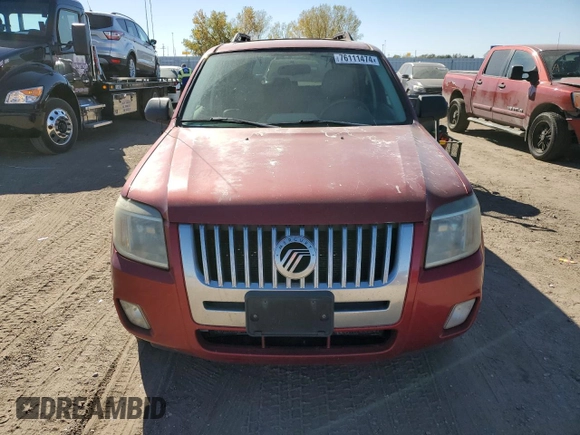 2008 Mercury Mariner with VIN 4M2CU911X8KJ16281, listed as a Copart auction lot 76111474 with 189,013 mi miles and Clean Title. Bid and sale history available at carsss.com. Image 5.