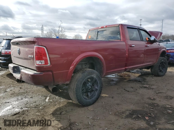 2014 Ram 3500 Laramie with VIN 3C63R3JL3EG229411, listed as a Copart auction lot 42958205 with 110,642 mi miles and Salvage Title. Bid and sale history available at carsss.com. Image 3.