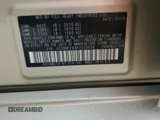 2010 Subaru Legacy Premium с VIN 4S3BMCE69A3233628, выставлен на аукционе Copart как лот 75176344 с пробегом Не указан миль и Списание • Salvage title. История ставок и продаж доступна на DreamBid. Изображение 13.
