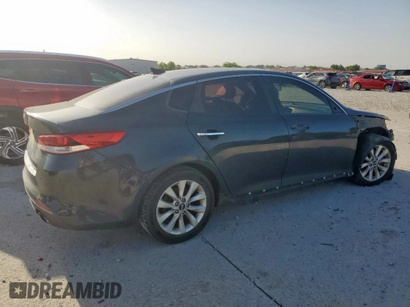 2016 Kia Optima LX with VIN 5XXGT4L38GG077310, listed as a Copart auction lot 57438535 with 113,047 mi miles and Salvage title. Bid and sale history available at DreamBid. Image 3.
