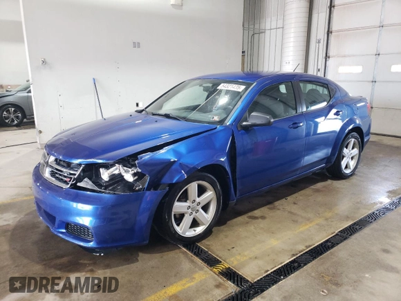 2013 Dodge Avenger SE with VIN 1C3CDZAB2DN565921, listed as a Copart auction lot 54321435 with 177,597 mi miles and Salvage Title. Bid and sale history available at DreamBid. Image 1.