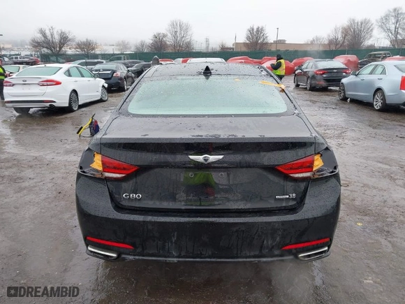 2016 Hyundai Genesis 3.8L with VIN KMHGN4JE8GU107958, listed as a IAAI auction lot 41475058 with NaN miles. Bid and sale history available at carsss.com. Image 17.