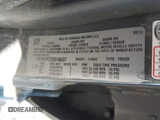 2012 GMC Canyon SLE2 with VIN 1GTH6PFE3C8146637, listed as a IAAI auction lot 40604818 with Not provided miles and . Bid and sale history available at DreamBid. Image 9.