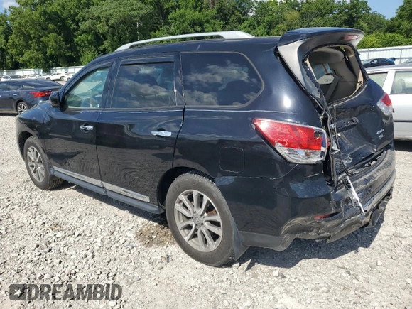 2014 Nissan Pathfinder S with VIN 5N1AR2MM1EC681211, listed as a Copart auction lot 61822735 with 127,275 mi miles and Salvage title. Bid and sale history available at DreamBid. Image 2.