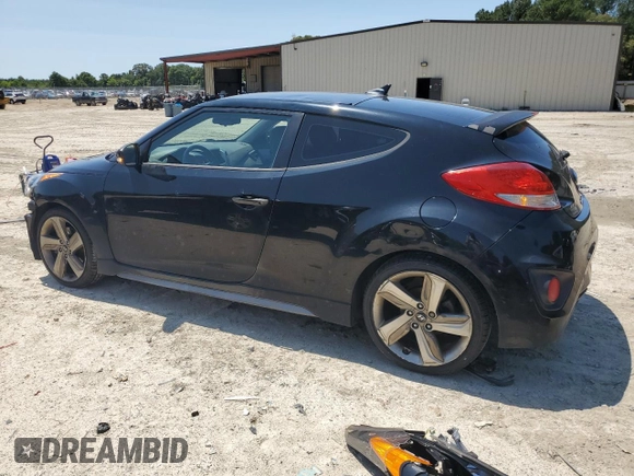 2013 Hyundai Veloster Turbo with VIN KMHTC6AE4DU130522, listed as a Copart auction lot 58046695 with 164,542 mi miles and Non repairable. Bid and sale history available at DreamBid. Image 2.