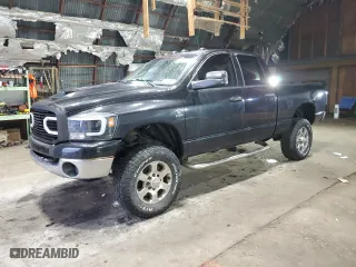 2008 Dodge Ram 2500 SLT with VIN 3D7KS28A58G180665, listed as a Copart auction lot 50392165 with 167,332 mi miles and Salvage Title. Bid and sale history available at carsss.com. Image 1.