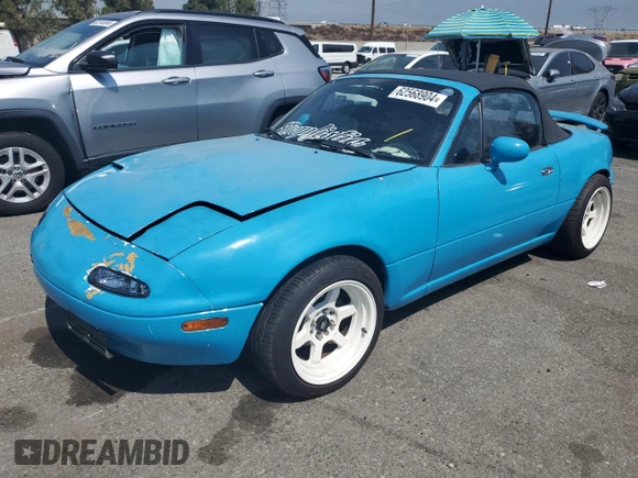 1990 Mazda MX-5 Miata z VIN JM1NA3515L0116370, wystawiony jako Copart lot #62568904 z przebiegiem 175 230 mil mil oraz Szkoda całkowita • Salvage title. Historia ofert i sprzedaży dostępna na DreamBid. Obrazek 1.