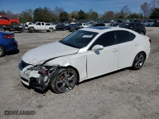 2010 Lexus IS 250 with VIN JTHBF5C24A2096401, listed as a Copart auction lot 51515805 with 128,203 mi miles and Salvage Title. Bid and sale history available at carsss.com. Image 1.