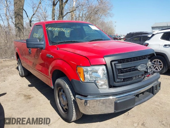 2014 Ford F-150 XL with VIN 1FTPF1CF4EKF18109, listed as a IAAI auction lot 41769763 with 228,098 mi miles and . Bid and sale history available at DreamBid. Image 1.