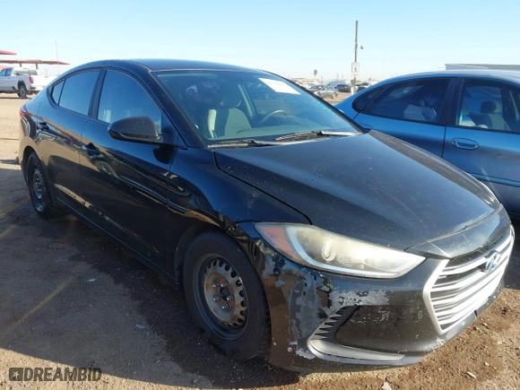 2017 Hyundai Elantra SE with VIN KMHD74LF2HU122590, listed as a IAAI auction lot 41838017 with 171,760 mi miles. Bid and sale history available at carsss.com. Image 1.