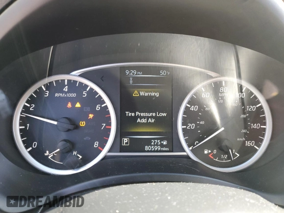 2018 Nissan Sentra SV with VIN 3N1AB7AP0JL663420, listed as a Copart auction lot 53257305 with 80,599 mi miles and Salvage Title. Bid and sale history available at DreamBid. Image 9.
