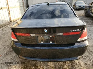 2003 BMW 7 Series 745i with VIN WBAGL63483DP65989, listed as a Copart auction lot 82057064 with 60,735 mi miles and Salvage title. Bid and sale history available at DreamBid. Image 6.