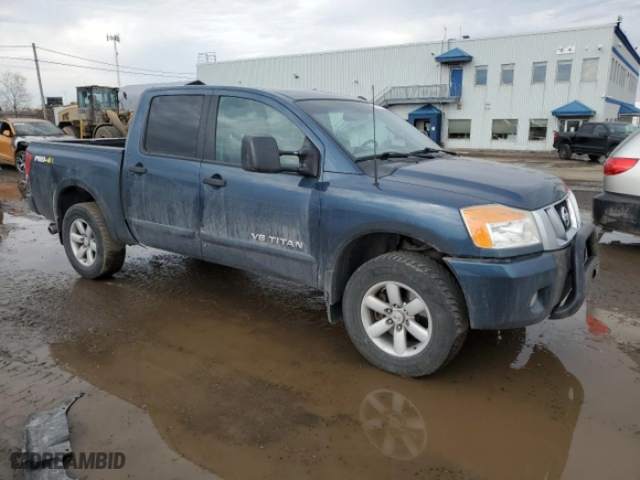 2013 Nissan Titan PRO-4X with VIN 1N6AA0ECXDN314703, listed as a Copart auction lot 49507105 with 287,763 mi miles and Salvage Title. Bid and sale history available at carsss.com. Image 4.