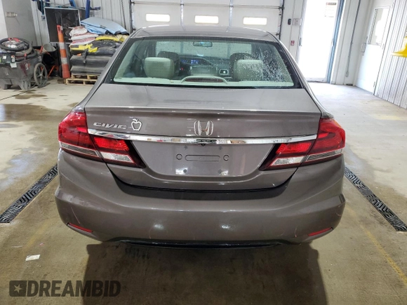2014 Honda Civic Sedan LX with VIN 19XFB2F55EE218663, listed as a Copart auction lot 54677245 with 131,723 mi miles and Salvage Title. Bid and sale history available at carsss.com. Image 6.