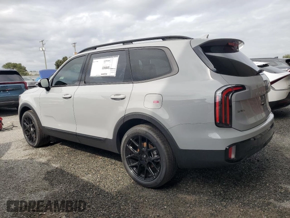 2024 Kia Telluride SX X-Line with VIN 5XYP5DGC0RG543458, listed as a Copart auction lot 81032644 with 18 mi miles and Salvage Title. Bid and sale history available at carsss.com. Image 2.