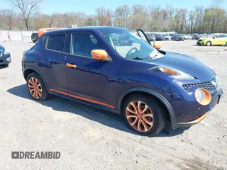 2015 Nissan Juke S with VIN JN8AF5MR1FT507879, listed as a IAAI auction lot 42059930 with 127,782 mi miles and . Bid and sale history available at DreamBid. Image 1.