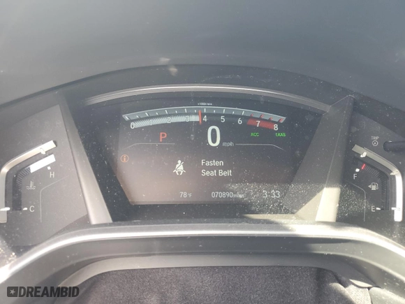 2018 Honda CR-V EX-L with VIN 7FARW1H88JE025483, listed as a Copart auction lot 50533935 with 70,890 mi miles and Salvage Title. Bid and sale history available at carsss.com. Image 9.