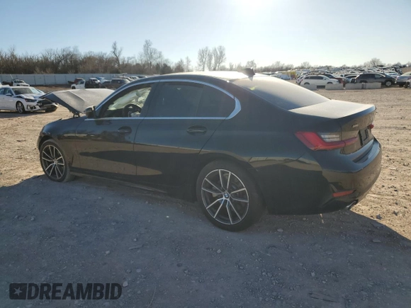 2019 BMW 3 Series 330i with VIN 3MW5R1J55K8B03545, listed as a Copart auction lot 47747775 with 0 mi miles and Salvage Title. Bid and sale history available at carsss.com. Image 2.