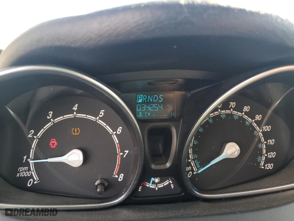 2018 Ford Fiesta SE with VIN 3FADP4EJ9JM103119, listed as a Copart auction lot 46050025 with 34,254 mi miles and Salvage Title. Bid and sale history available at carsss.com. Image 9.