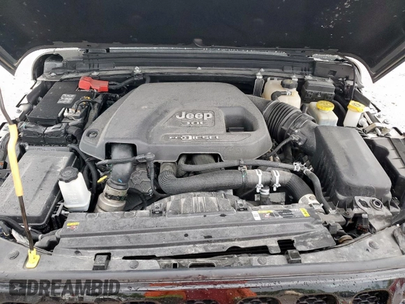 2021 Jeep Wrangler Unlimited Willys with VIN 1C4HJXDM6MW628041, listed as a Copart auction lot 58548475 with 22,697 mi miles and Salvage title. Bid and sale history available at DreamBid. Image 13.