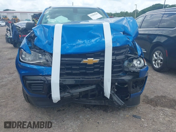 2022 Chevrolet Colorado 2WD Work Truck with VIN 1GCGSBEA1N1302338, listed as a IAAI auction lot 42388100 with 34,422 mi miles and . Bid and sale history available at DreamBid. Image 6.