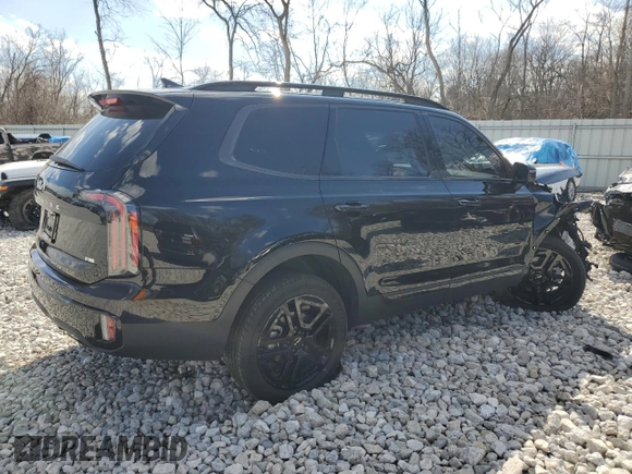 2024 Kia Telluride EX X-Line z VIN 5XYP3DGCXRG541965, wystawiony jako Copart lot #50863405 z przebiegiem 12 496 mil mil oraz Szkoda całkowita • Salvage title. Historia ofert i sprzedaży dostępna na DreamBid. Obrazek 3.