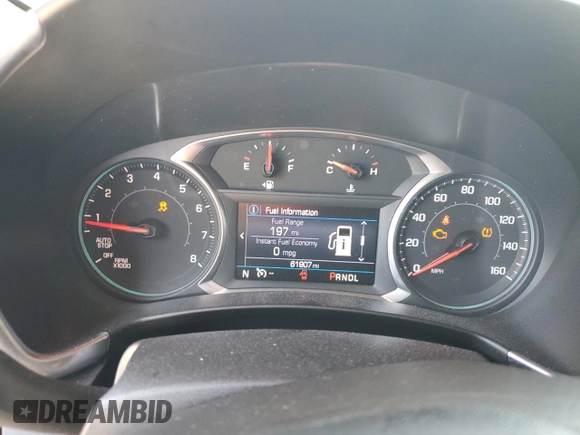 2021 Chevrolet Equinox LT with VIN 3GNAXKEV5ML392053, listed as a Copart auction lot 57170525 with 61,907 mi miles and Salvage title. Bid and sale history available at DreamBid. Image 9.
