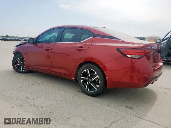 2024 Nissan Sentra SV with VIN 3N1AB8CVXRY206369, listed as a Copart auction lot 58091235 with 21,781 mi miles and Salvage title. Bid and sale history available at DreamBid. Image 2.