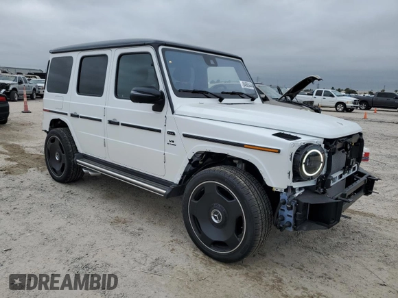 2024 Mercedes-Benz G 63 AMG with VIN W1NYC7HJ7RX507748, listed as a Copart auction lot 84663444 with 87 mi miles and Salvage Title. Bid and sale history available at DreamBid. Image 4.