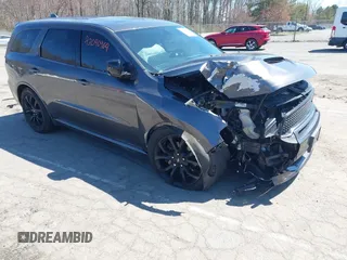 2019 Dodge Durango R/T with VIN 1C4SDJCT4KC550943, listed as a IAAI auction lot 42040964 with 51,340 mi miles and . Bid and sale history available at DreamBid. Image 1.